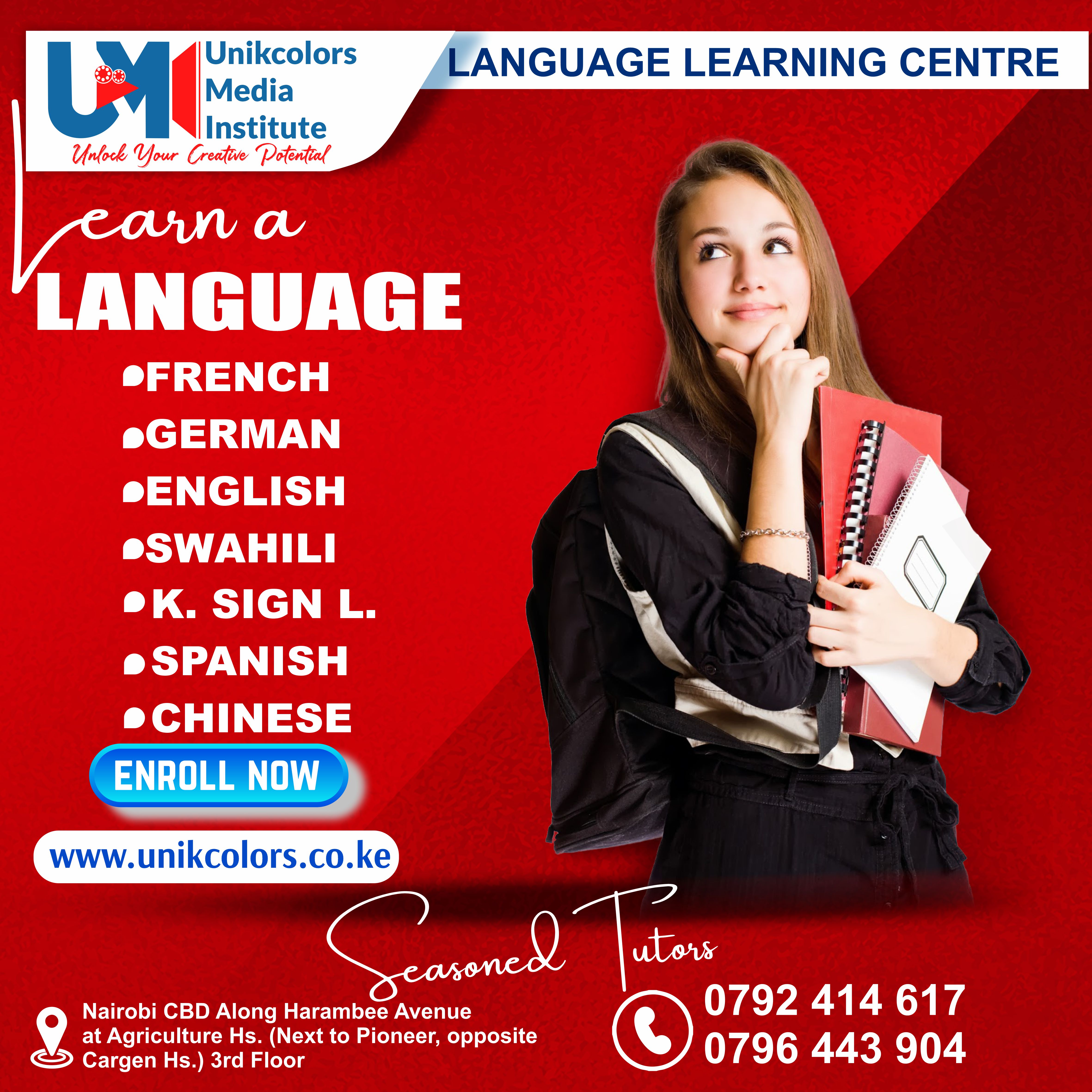 LANGUAGE TRAINING CENTRE - GERMAN | ENGLISH | FRENCH | CHINESE | SPANISH | SWAHILI | KENYA SIGN LANG